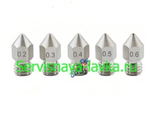 Стальная насадка (сопло) BIQU для 3D принтера (0.2mm x 1,75mm)