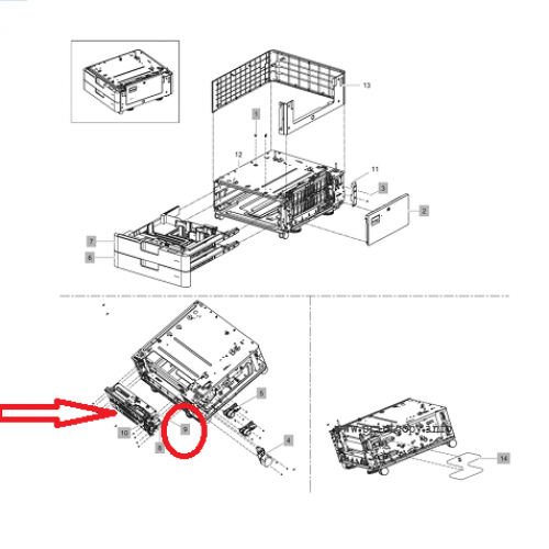 JC90-01679A Узел захвата бумаги HP E82540 Original